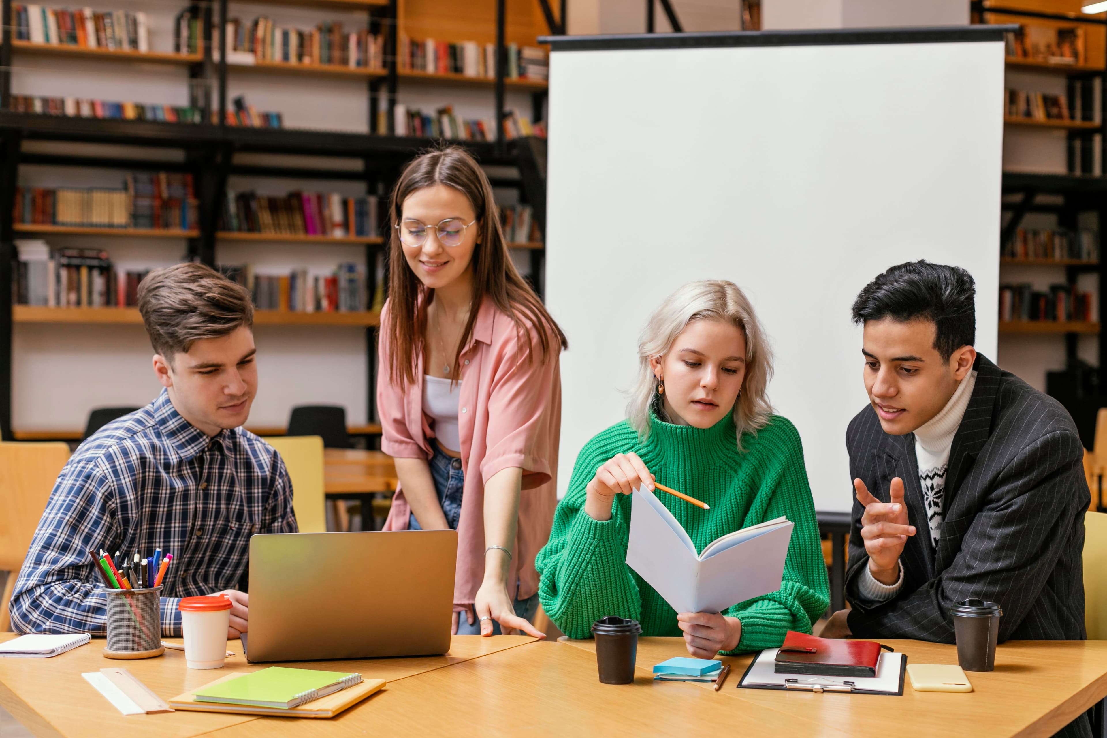 Students Studying